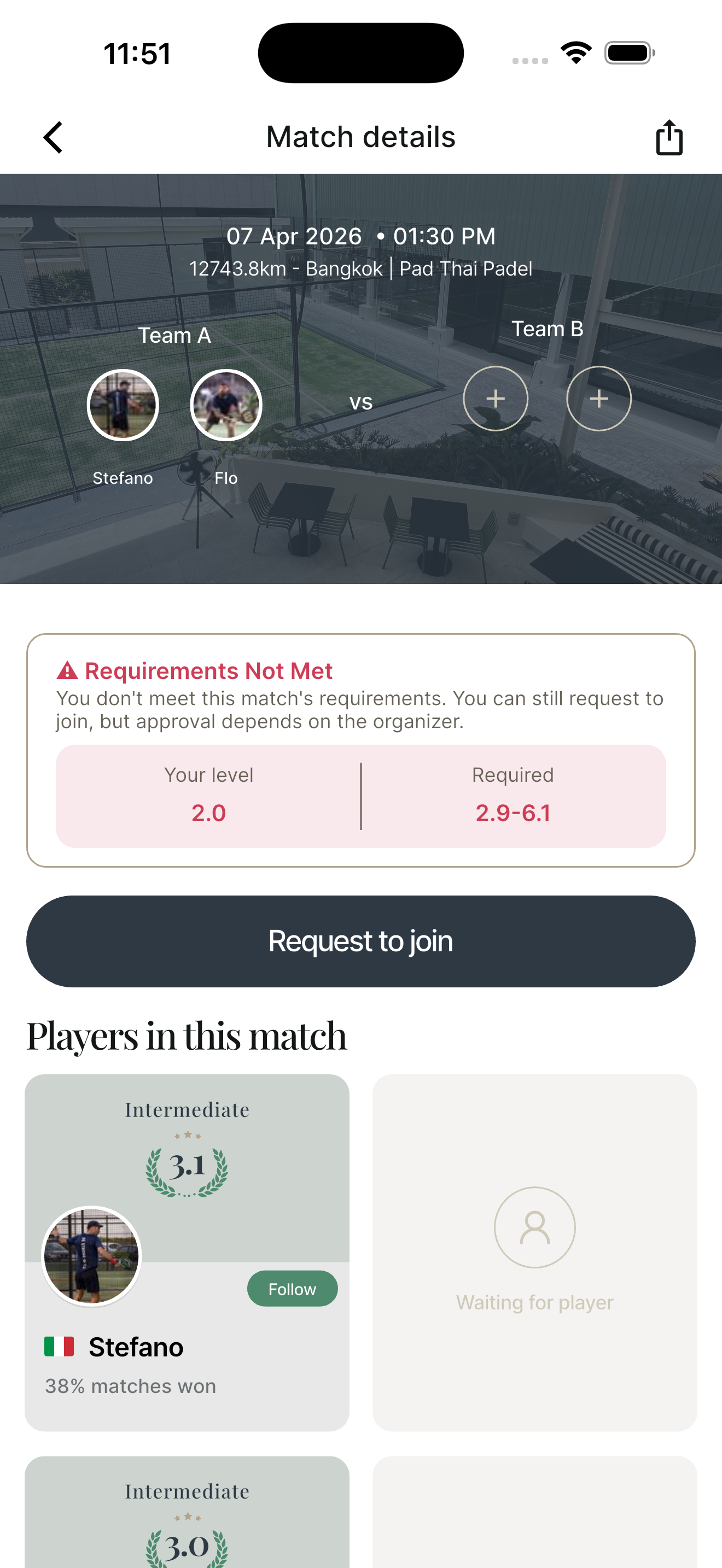 Match details